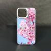 Розовый чехол для телефона с сакурой для iPhone 17 11 12 Pro Max Plus Mini Air SE 16e 14 15 16 13 Мягкий чехол