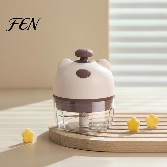 Electric Garlic Crusher Masher, Portable Wireless Food Chopper with Stainless Steel Blades, Small Vegetable Rechargeable Mini for Kitchen Cooking And