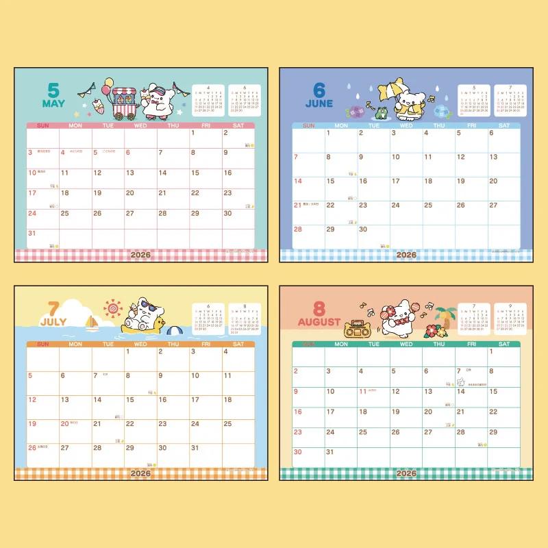 Sanrio HANAMARUOBAKE Кольцевой календарь 2026 Япония НОВЫЙ Персонажи Sanrio
