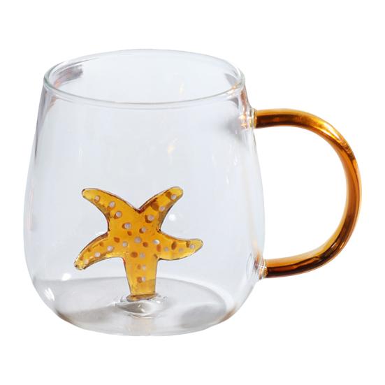 Handmade Glass Cup Animal Plant Shape Transparent Water Cup Cute Coffee Milk Drink Cup
