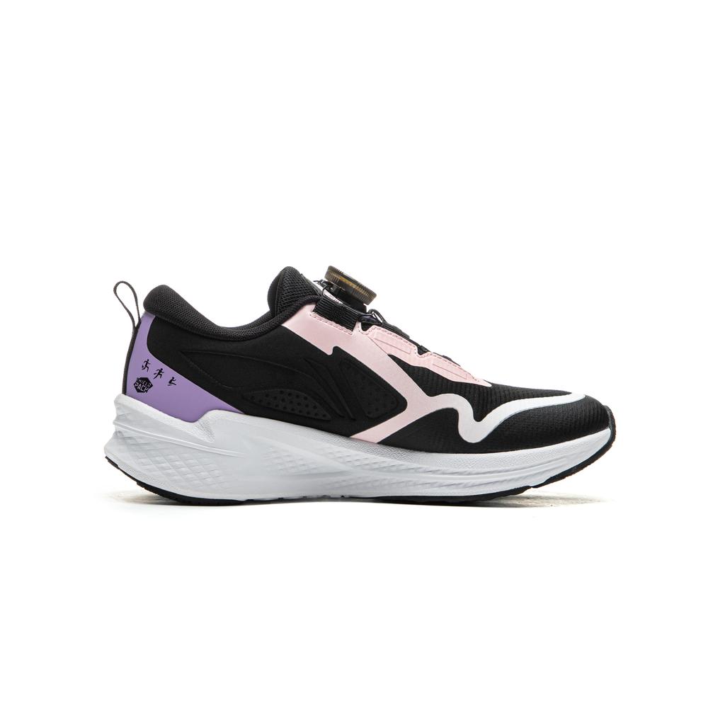 Li Ning Kids Weaving Sparrow Trendy Fashion Versatile Non-Slip Wear-Resistant Rebound Low-Top Running Shoes Kids Sneaker Black YKFU084-6