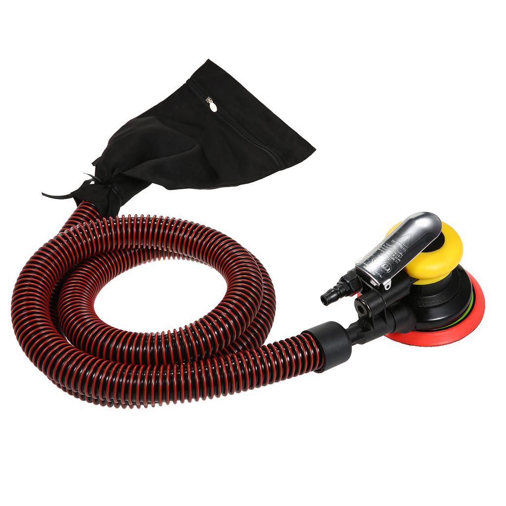 Air Random Orbital Sander 5'' Vacuum Air Sander Non-vacuum Pneumatic Sandpaper Polished Grinding