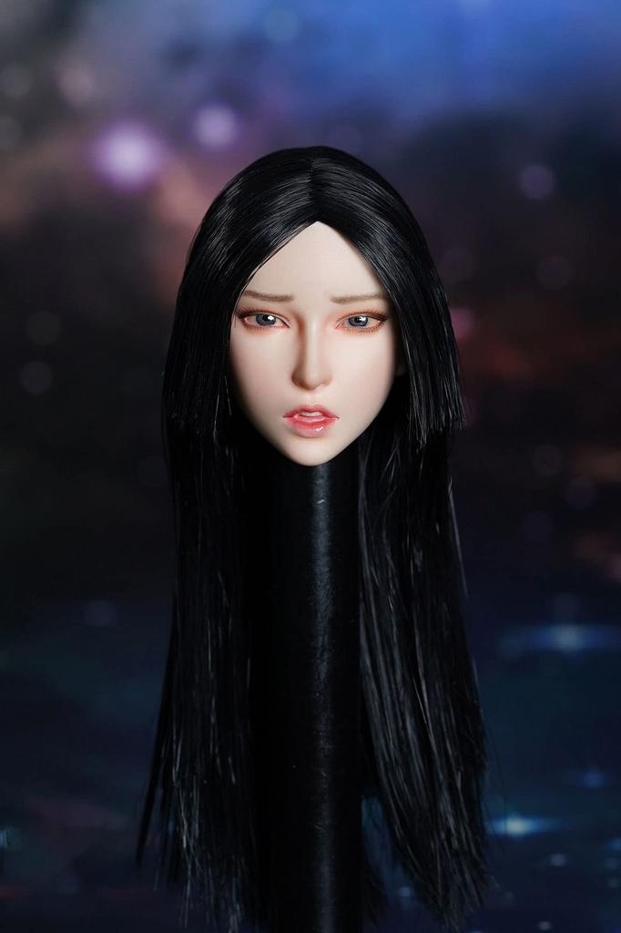 Head Carving Beauty Figure Head Girl Head Sculpt Fit 12 Inch Female Action Figure 1/6