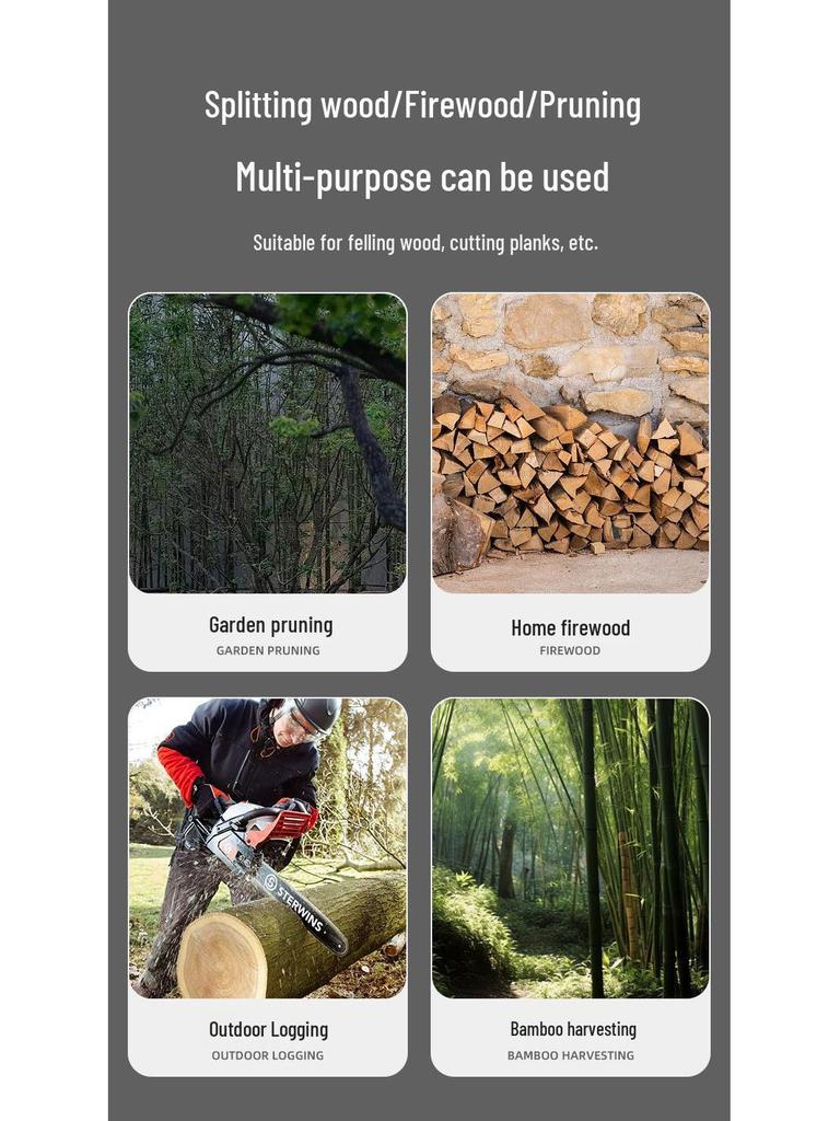 Новая цепь для бензопилы .325 под прямым углом - Доступна в размерах 16", 18", 20", 22" для бензиновых цепных пил