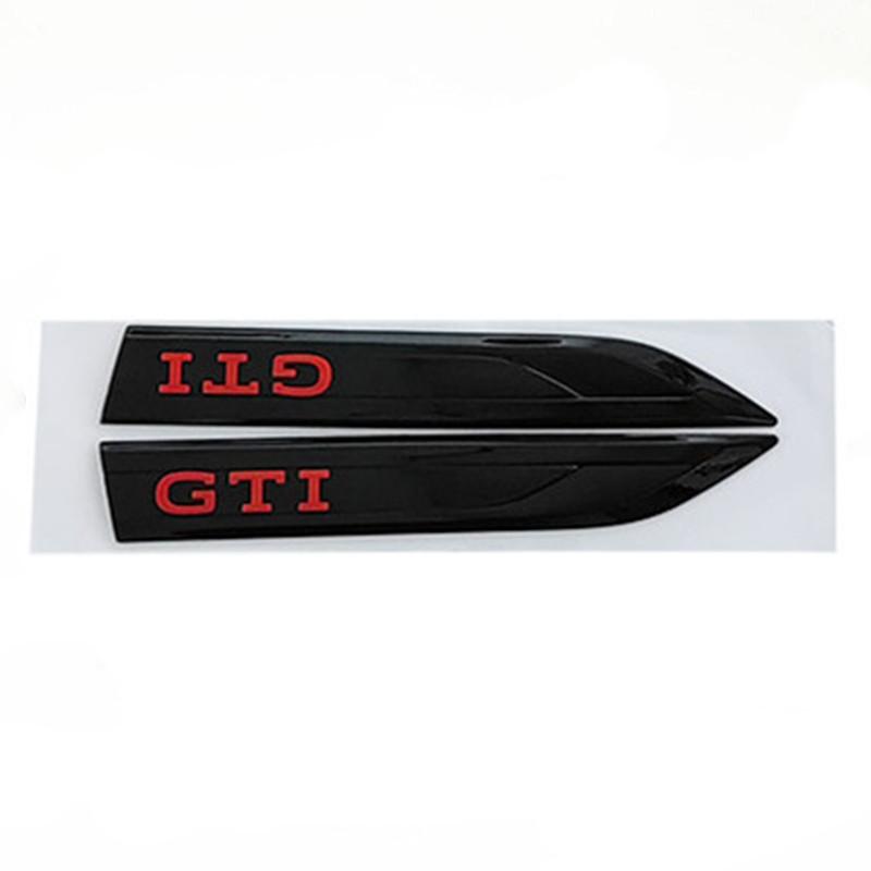 2 шт. x ABS GTD GTI логотип значок на боковое крыло автомобиля наклейка эмблема наклейки для G-olf Polo Jetta Passat Tiguan Scirocco