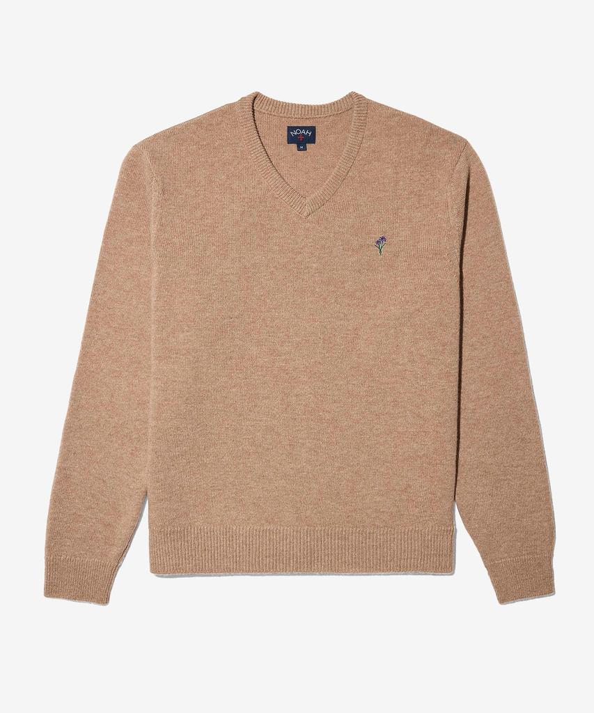 Noa (U) V-Neck Merino Sweater Beige