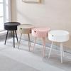 Modern Mini Round Triangular Side Table for Bedroom or Living Room - Minimalist Design