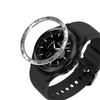 Декоративное кольцо для Galaxy Watch 4 Classic 42 мм, Серебристый/Черный