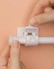 Punch-Free Telescopic Curtain Rod Clamp & Adhesive Hook