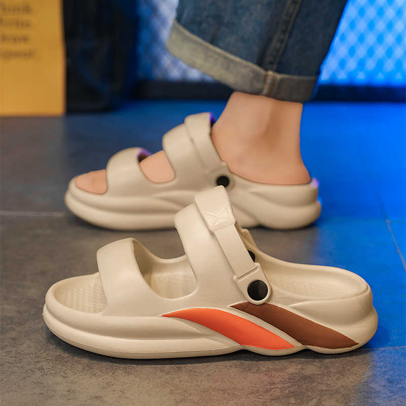 Мода Противоскользящие Без Задника Бренды Обувь Сандалии с Открытым Носком Мужские Резиновые Шлепанцы Кроссовки Спортивные Бренды Супер Бренд Сапатенис Тенус