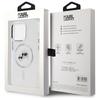 Karl Lagerfeld Klhmp14Xhlskch Iphone14 Pro Max 6.7 Biały/White Hardcase Iml Metal Karl&Choupette Head Magsafe