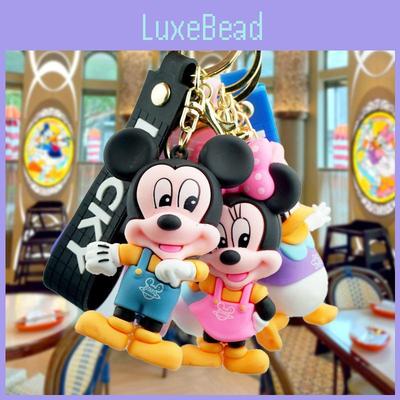 Милый брелок Микки Очаровательный брелок Дональд Дак Резиновый мультяшный аксессуар Подарок