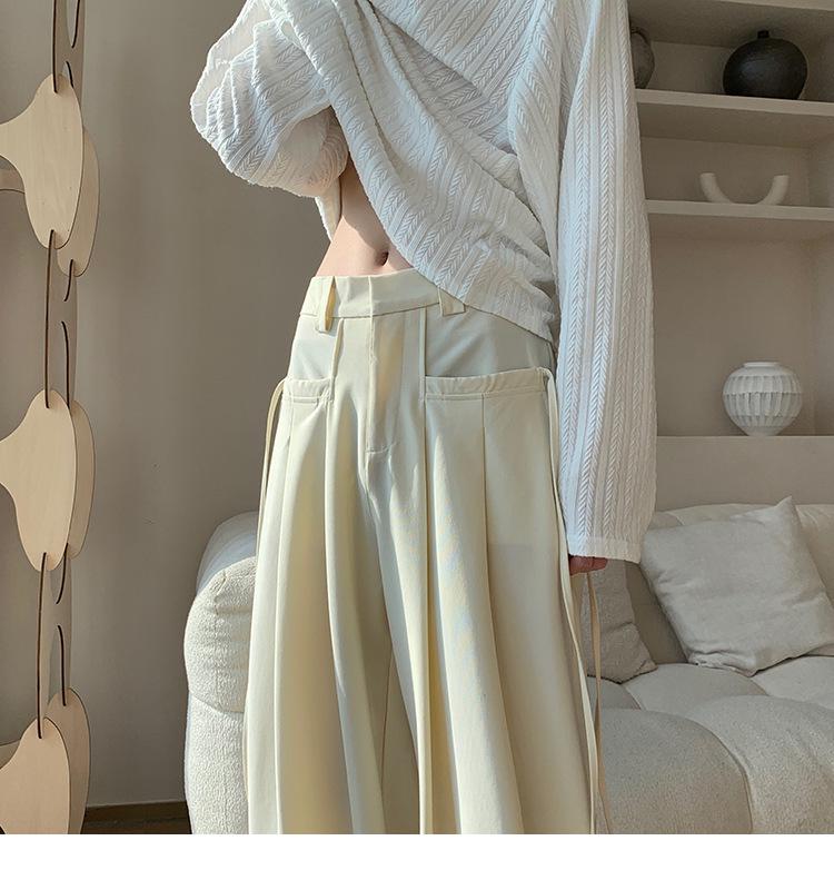 Men's Cool Italian Naples Trousers - Loose, Wide-Leg Design with a Draped Style