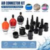 1Set PVC ABS Inflatable Pump Adapter Strong Sealing Pump Valve Adapter  for Inflatable Pool Air Bed