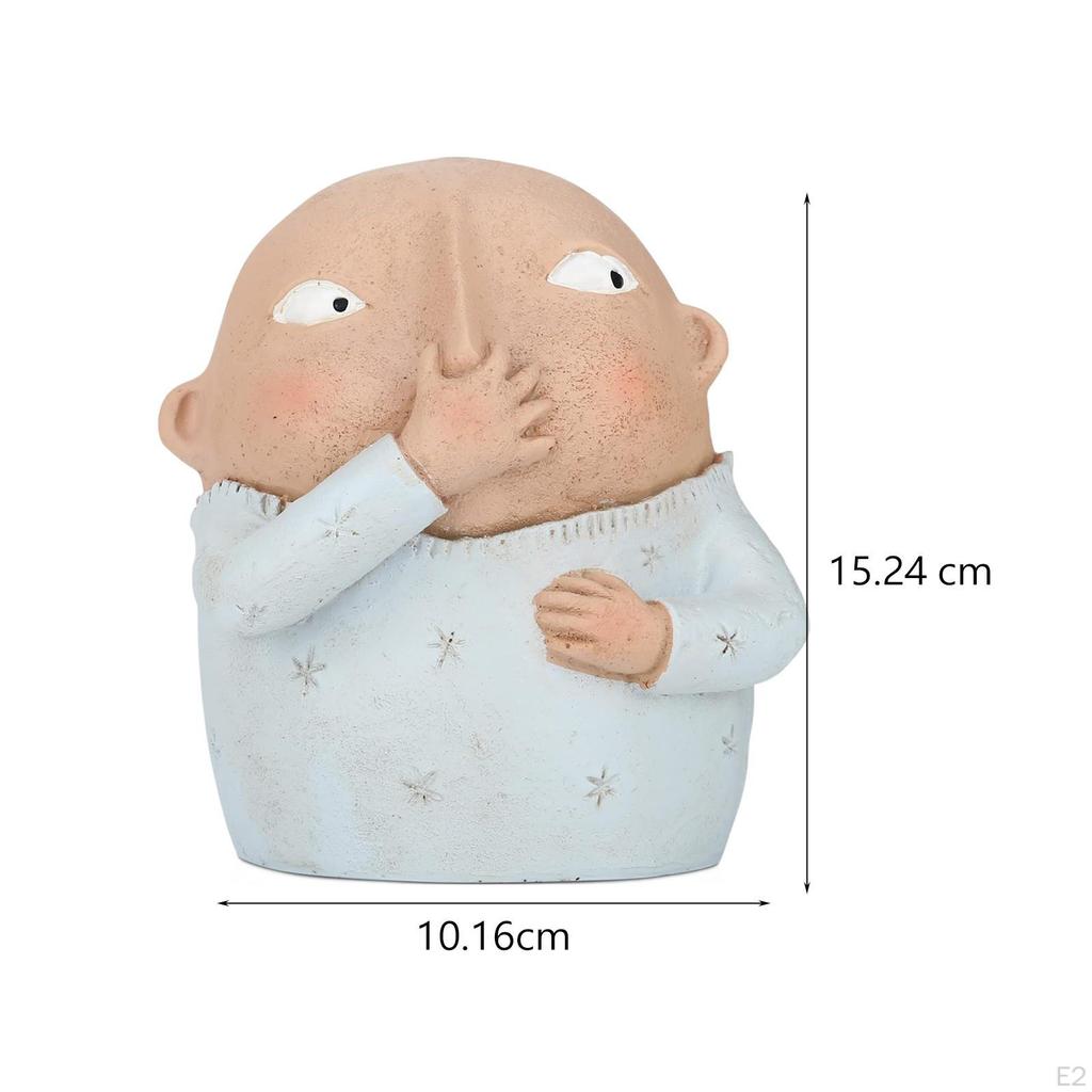 Статуя для ванной комнаты с держащим носом, скульптура китчевая, милая странная вульгарная статуэтка, смола