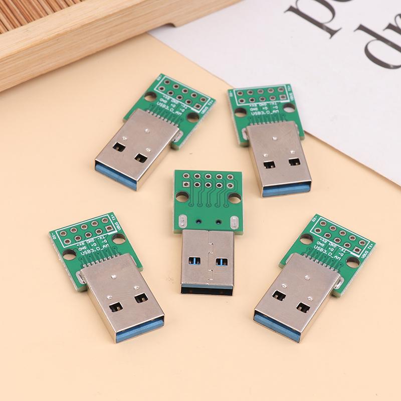 5 шт. USB-адаптерная плата Typec16P на 2,54-мм штыревой терминал, улучшенная версия с отверстиями для крепления