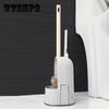 Creative Wall-hung Toilet Brush Set Without Dead Ends Squatting Toilet Full-angle Wall-mounted Toilet Brush Free Punching