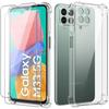 Protective Case - BOOLING - for Samsung M33 5G - Shockproof Silicone - 2 Tempered Glasses - Transparent