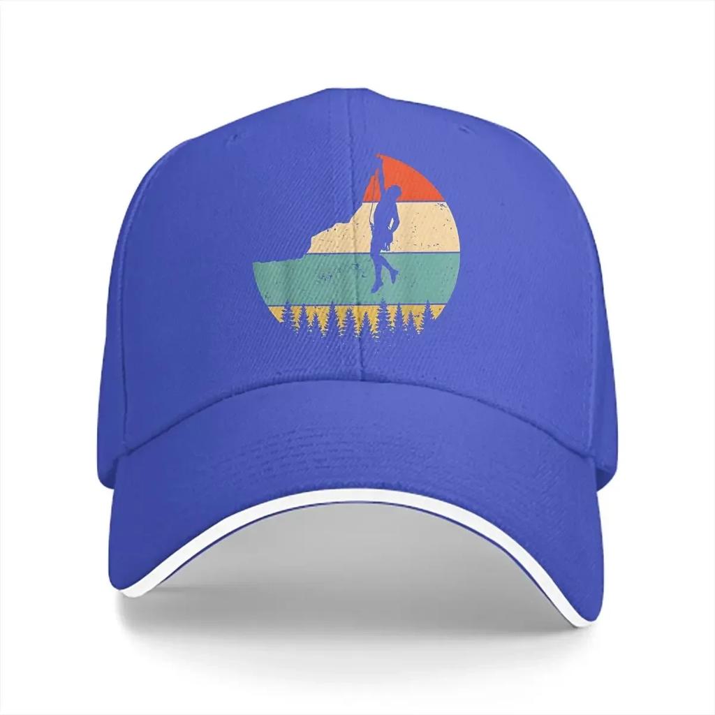 Rock Climbing Retro Sunset Baseball Cap Unisex Hats Women Visor Protection Snapback Mountain Climber Caps