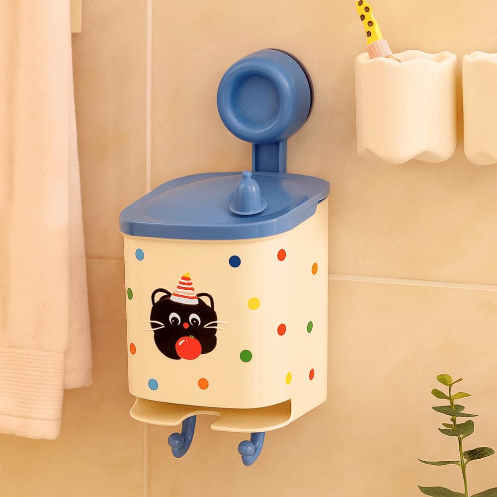 Waterproof Sanitary Pad Storage Box Cartoon Bathroom Shelf Bathroom Organization