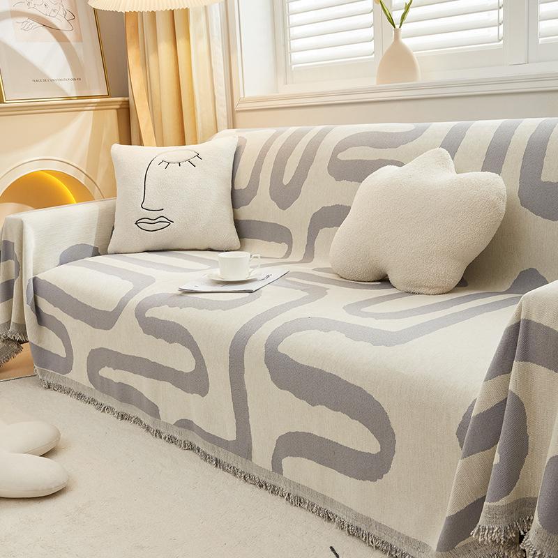 Simple Ins Four Seasons Универсальный всеобъемлющий чехол для дивана Нескользящий антицарапающий диванная подушка Легкий роскошный высококачественный чехол для дивана Полотенце