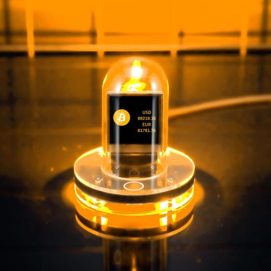 Yousheng Smart Wi-Fi Glow Tube Clock Метеостанция Настраиваемый дисплей Простая настройка Многофункциональный будильник Настольное украшение