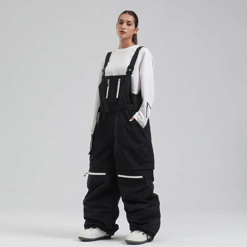 Унисекс профессиональные свободные лыжные брюки: Ветрозащитный и теплый для занятий спортом на открытом воздухе.