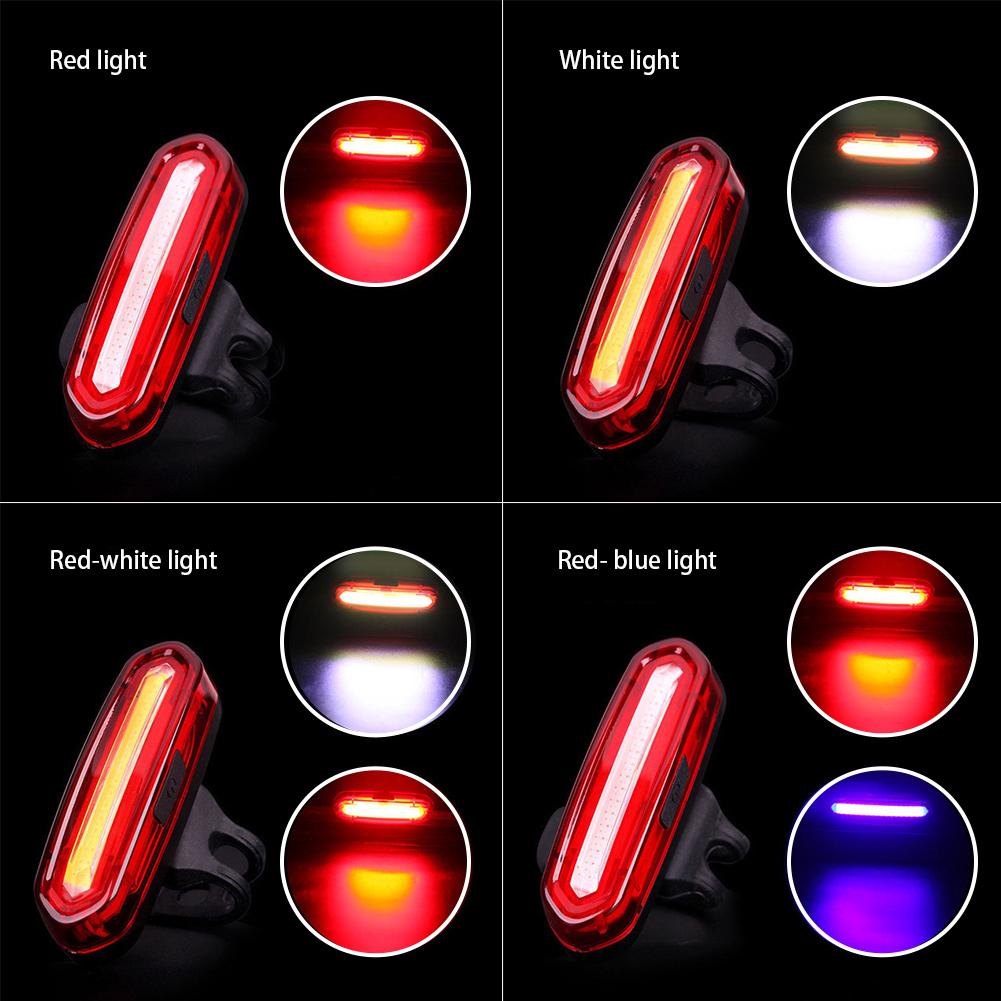 Bicycle Tail Light LED Bike Front Rear Light Waterproof USB Rechargeable Mountain Bike Riding Cycling Tail Lamp Bicycle Light