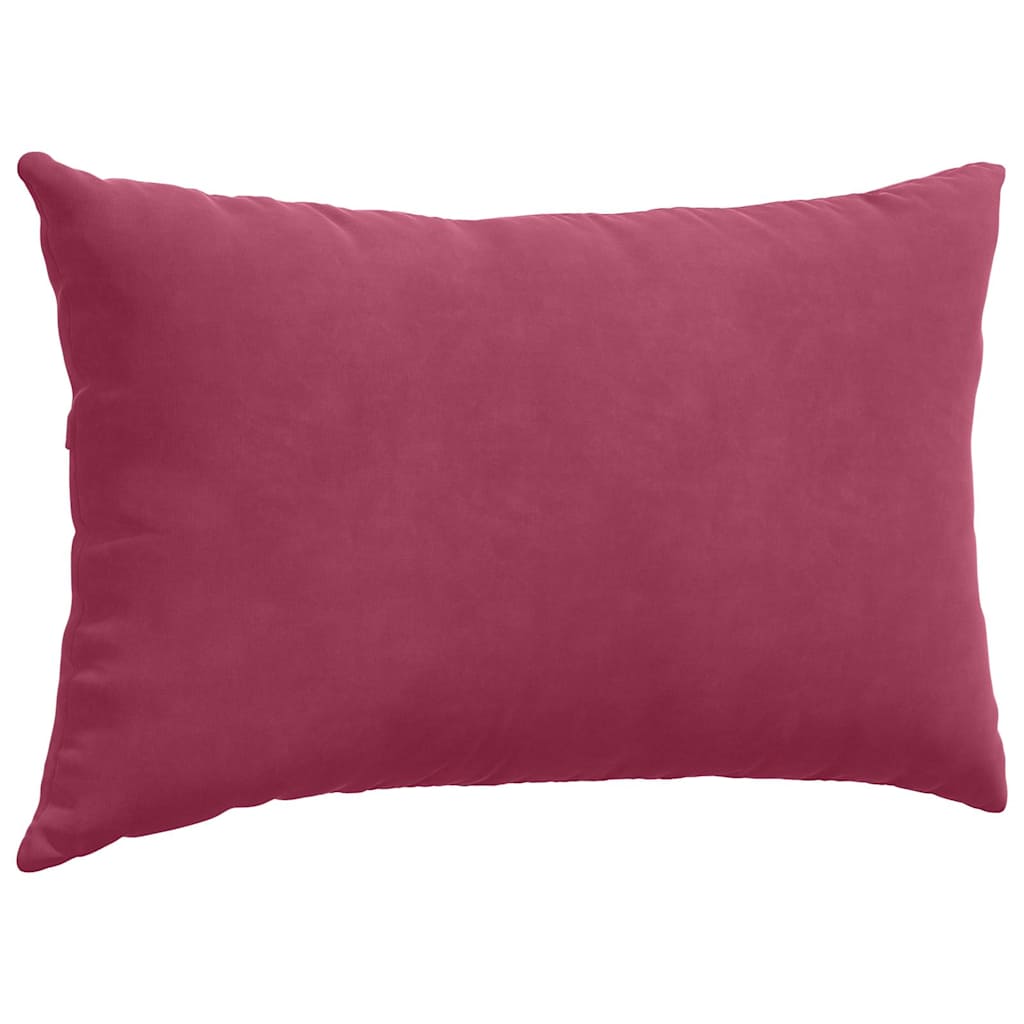 Sofa Cushions 2 pcs Burgundy 50 x 30 cm Cord Fabric