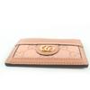 Безупречный кошелек для карт GUCCI, узор GG, розовый кожаный, женский 523159, б/у