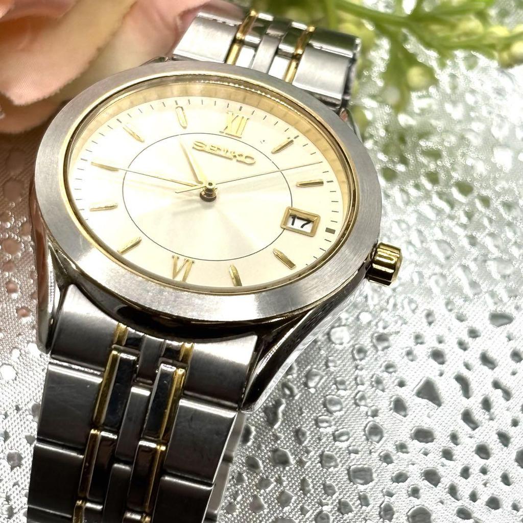 [USED] SEIKO Watch, Two-tone Gold and Silver, Working