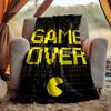 Pixel Game Flannel Blanket Soft Warm All-Season Throw, Design for Camping, Car Travel, Hiking Sofa, Bed, Office Perfect Gift for Parties