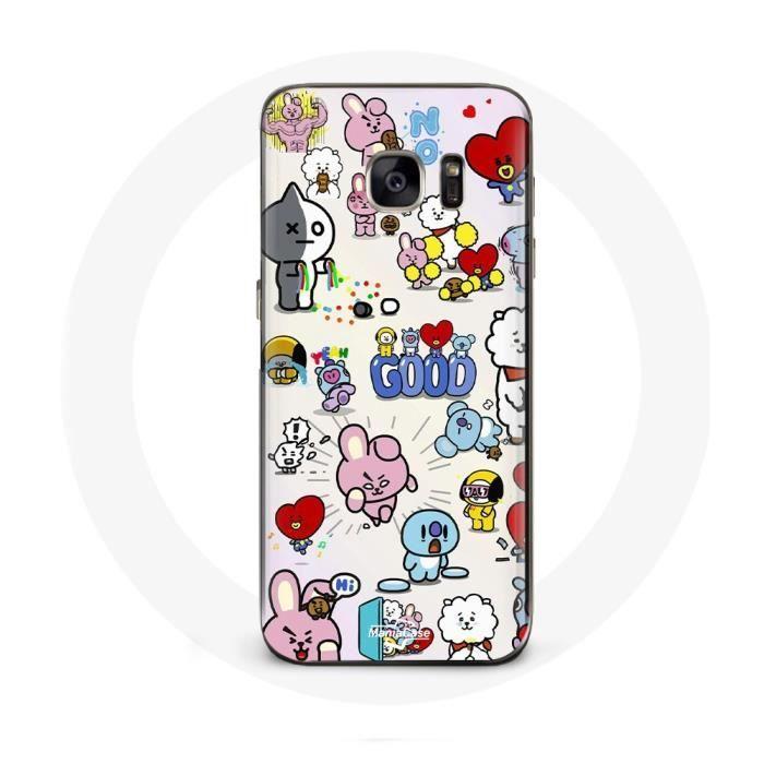 Чехол для Samsung Galaxy S6 BTS Bangtan Sonyeondan BT21 Van Tata Chimmy Cooky Rj Koya Mang Et Shook