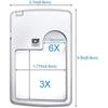 Ultra-Thin Pocket Reading Card Type Magnifiers Jewelry Loupe With LED Light Magnifying Glass