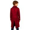 Boys Medieval Renaissance Victorian Jacket Turn Down Collar Long Sleeves Fake Two in One Lace Embroidery Tailcoat