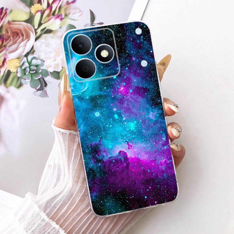 Чехол для Realme Note 80 4G RMX5388 Милый Кот Цветы Рисованный Чехол Мягкий Силиконовый Чехол Для Realme Note 80 Note80 Задняя Крышка Fundas