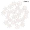 Пакет из 50 деревянных снежинок, рождественские зимние праздники, украшения для дома, вечеринки, набор для поделок своими руками