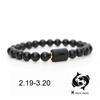 New Agate Hombre Jewellery Masculina Natural Bracelet Stone 12 Constellation Beads Couple Unisex