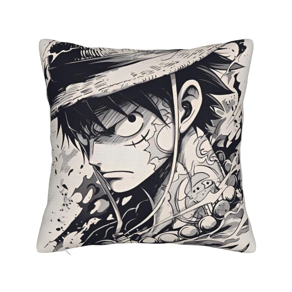 Luffy Anime Chopper Square Pillowcases Polyester Car Cushion Cover Cool Home Decoration Pillow Cover