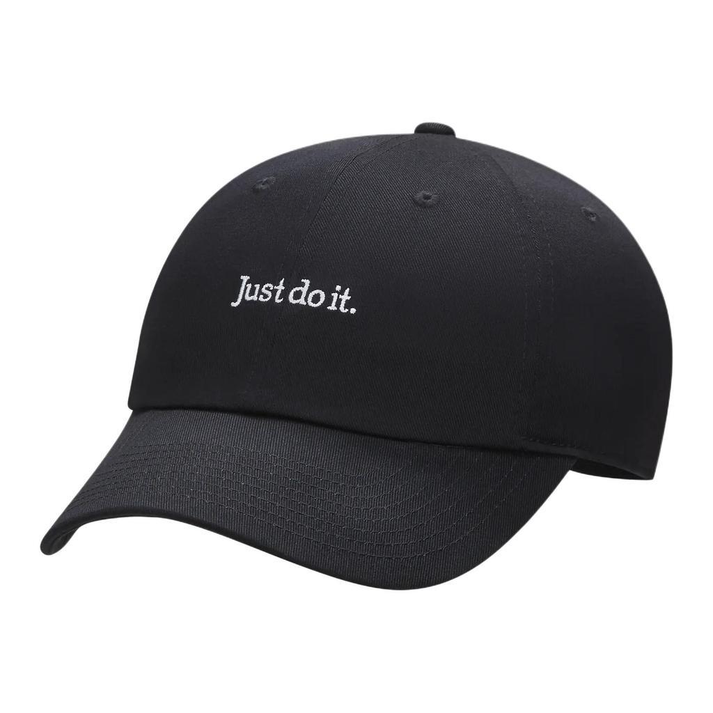 Nike Embroidered Letter Design Cotton Baseball Cap Unisex caps Black FB5370-010