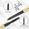 Waterproof Time-saving Safe Square Gold Color Tube Beauty Brow Pencil for Girl