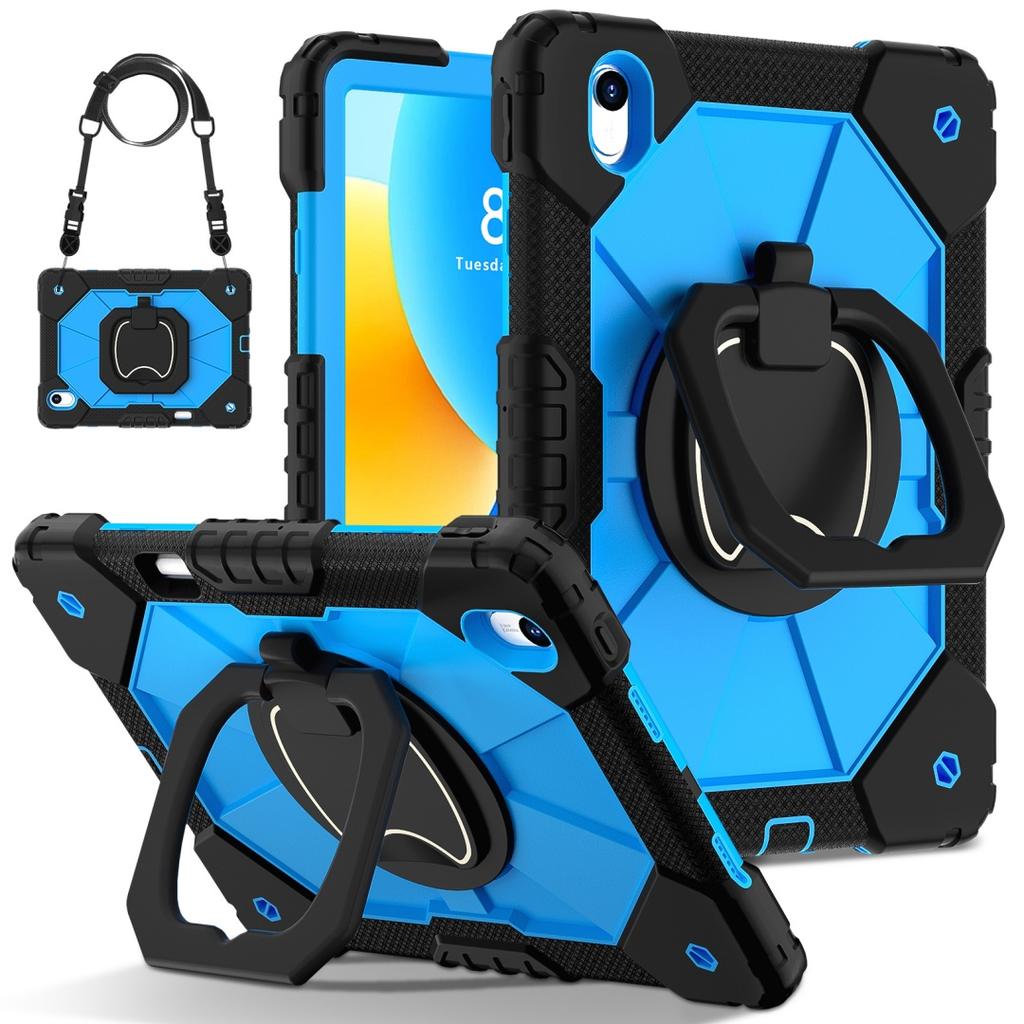 For Huawei MatePad 11.5 / Huawei MatePad 11.5-inch.360° Rotating Grip Heavy Duty Protection Stand TPU+PC 3in1 Anti-knock Shockproof Tablets PC Case