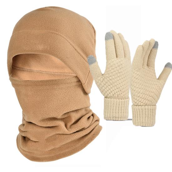 3 шт./компл. зимняя велосипедная шейная гетра шапка перчатки теплая холодная погода ветрозащитная для мужчин и женщин на открытом воздухе