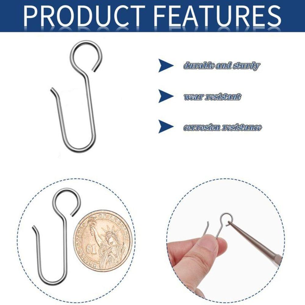 20Pcs Drape Ceiling Curtain Track Hooks S Shaped Shower Curtain Hanger  Door Curtain