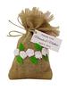 20 Burlap Drawstring Gift Bags Small Jute Pouches Wedding Party Favor Bags With Personalized