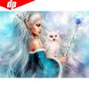 5D DIY Diamond Painting Full Round Girl Diamond Mosaic Embroidery Sale Cross Stitch