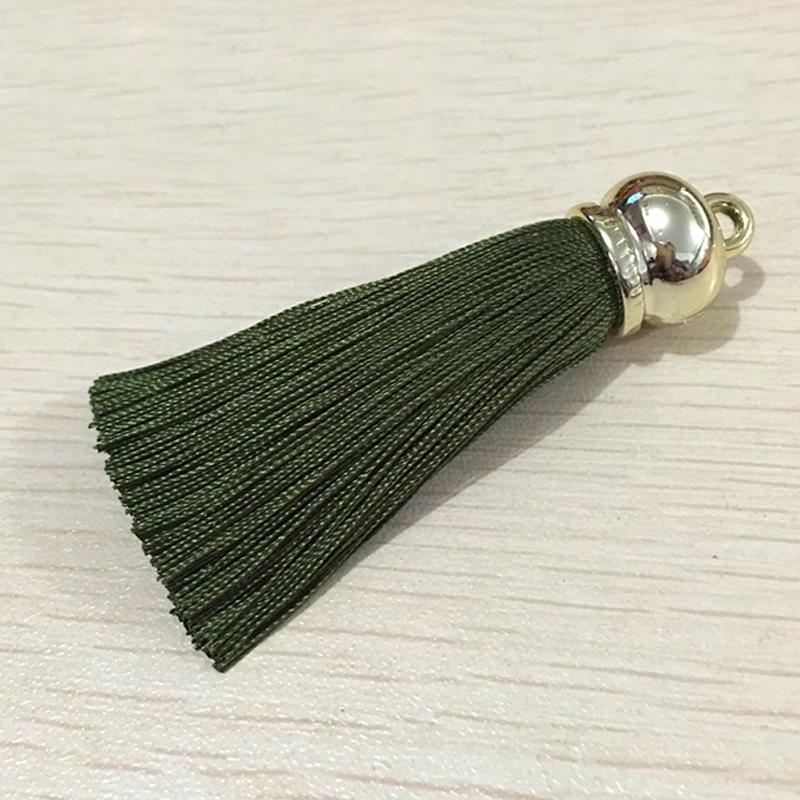 15*70 мм позолоченный колокольчик с шелковой кисточкой, подвеска для изготовления ювелирных изделий, брелок для ключей