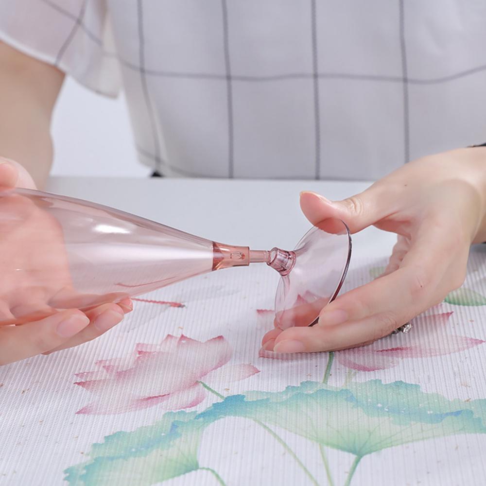 Набор Бокалов Для Вина Пластиковая Бутылка Интегрированной Формы Высокие Бокалы Для Шампанского