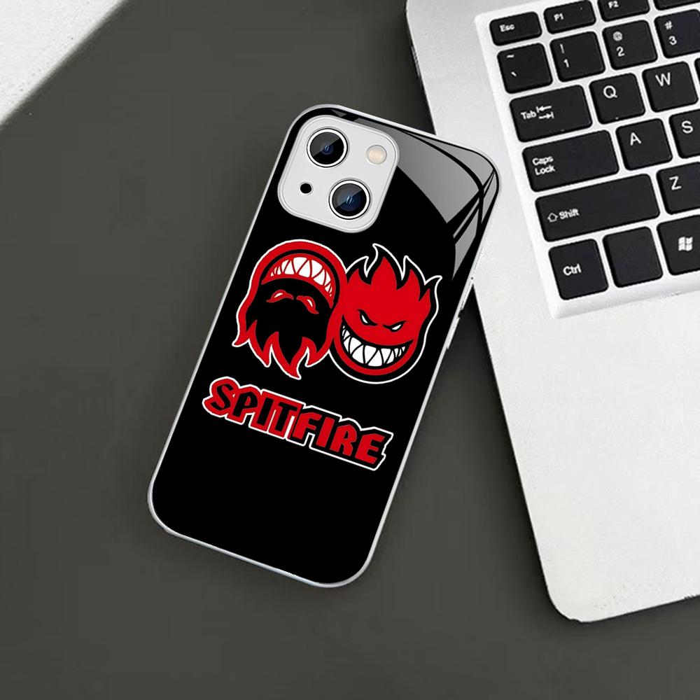 Чехол для телефона S-Spit fire S-SkateBoards для iPhone 14 13 12 Mini 11 Pro XS Max X XR 14 Plus Защитное стекло