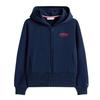 Tommy Hilfiger Childrens/Kids Solid Ribbed Full Zip Hoodie